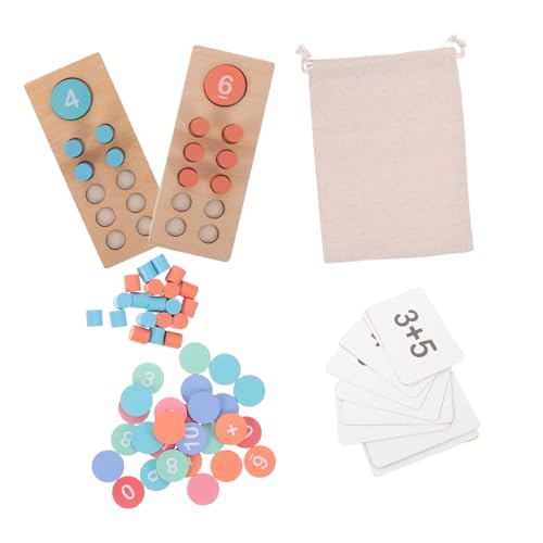 CIYODO Holzspielzeug mit Zählperlen für Addition und Subtraktion Pädagogisches Lernspielzeug für Homeschooling und Eltern Junge Mädchen Interaktion von CIYODO