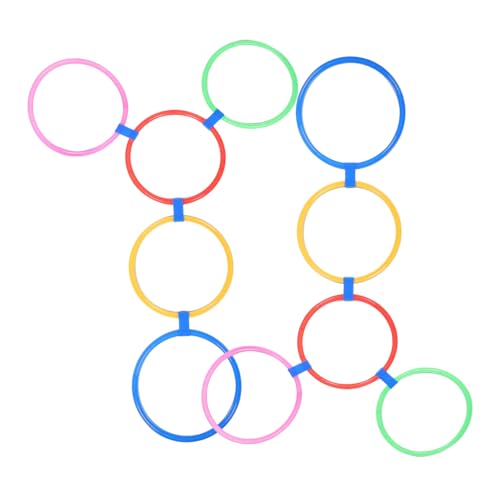 CIYODO Hopscotch Ringe Set Teilig Mittlere Verbundene Spielringe für Sensorische Integration Koordination und Gleichgewichtstraining Vielseitiges Indoor und Outdoor Spiel von CIYODO