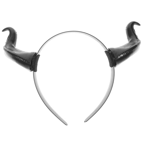 CIYODO Imitatio Ox Horn Haarreif aus Kunststoff Langlebig Bequem Karneval Kopfschmuck für Festival Wiederverwendbar von CIYODO