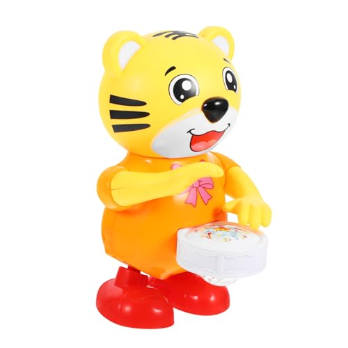 CIYODO Interaktives Tanz und Musikspielzeug Tiger für Kleinkinder Lernspielzeug mit Verschiedenen Spielmodi Fördert die Entwicklung von Monaten Orangefarbene Figur mit Tanz und von CIYODO