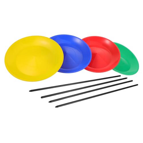 CIYODO Jonglier Set Bunte Kunststoff Drehplatten mit Handstäben Langlebig Leicht für Zirkus Performance Partyspaß und Jongliertraining für Anfänger CIYODO Jonglier Set Bunte Kunststoff Drehplatten mit Handstäben Langlebig Leicht für Zirkus Performance Partyspaß und Jongliertraining für Anfänger von CIYODO