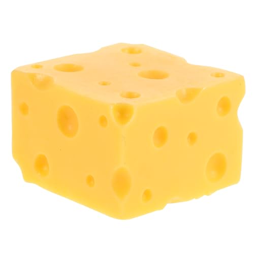 CIYODO Käsemodell Material Brot deko für Torten Präsentieren Sie Display -Requisiten Käse Küchensimulationskäse Falsches Käse Miniaturfutter gefälschte Lebensmittel Harz Gelb von CIYODO