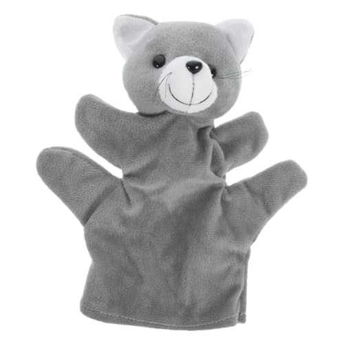 CIYODO Katzenfingerpuppenspielzeug plüschtier Eltern-Kind-Interaktives süße ausgestopfte Handpuppe zum Geschichtenerzählen Tier-Fingerpuppenspielzeug PP Baumwolle Grau CIYODO Katzenfingerpuppenspielzeug plüschtier Eltern-Kind-Interaktives süße ausgestopfte Handpuppe zum Geschichtenerzählen Tier-Fingerpuppenspielzeug PP Baumwolle Grau von CIYODO