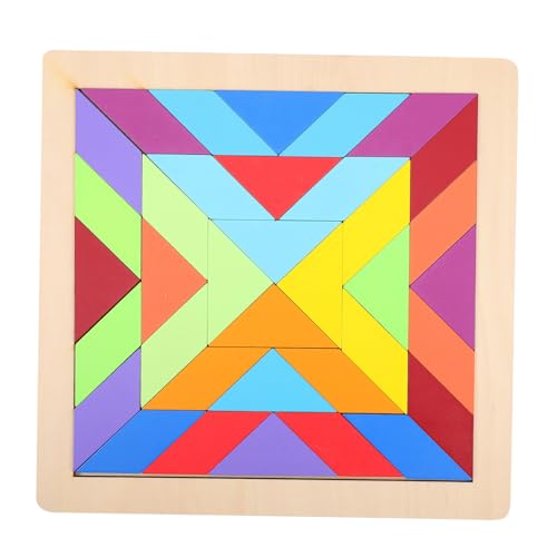 CIYODO Kinderbuntes Geometrisches Puzzle mit Regenbogen bausteinen Lernspielzeug Raumvorstellung Kreativität und Farberkennung für Jungen und Mädchen CIYODO Kinderbuntes Geometrisches Puzzle mit Regenbogen bausteinen Lernspielzeug Raumvorstellung Kreativität und Farberkennung für Jungen und Mädchen von CIYODO