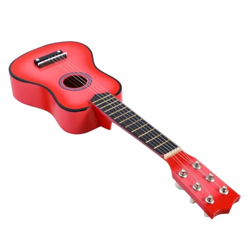 CIYODO Kindergitarre Aus Holz Tragbares Musikinstrument Für Rosa Für Kleine Musiker Mit Hoher Klangqualität Und Einfacher Spielbarkeit von CIYODO