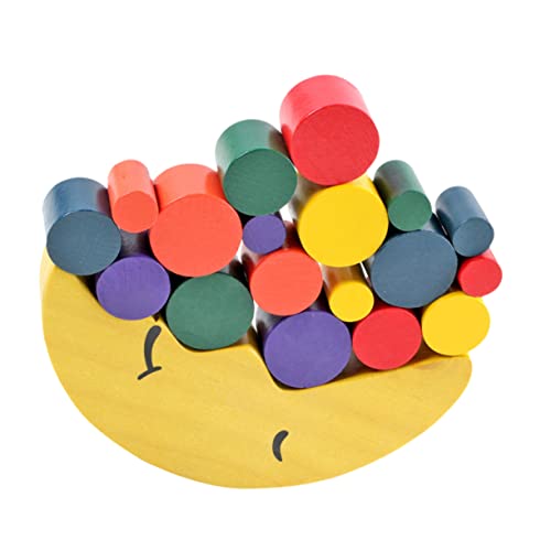 CIYODO Kinderspielzeug Frühpädagogisches Ausgleichsblöcke Stapelblöcke Bausteinspielzeug Colorful Hölzern von CIYODO