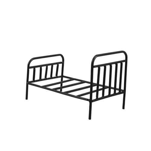 CIYODO Kleiner Blumentopfständer Pflanzenständer Tiny Homes Mini Gartenmöbel Blumenständer Für Puppen Kleines Pflanzenregal Kleine Puppenhausmöbel Dinge Schwarzes Eisen von CIYODO