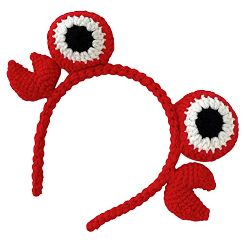 CIYODO Krabben Stirnband Cartoon-Stirnband Cosplay-Kopfschmuck halloween kopfschmuck halloween kopfbedeckung Haarbänder Stirnband für Kinder Kopfbedeckungen für Cosplay Karikatur Garn von CIYODO