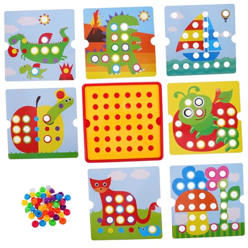 CIYODO Kreatives Steckspielzeug für Kleinkinder mit Bunten Pilz Nägeln und Steckbrett Fördert Kreativität und Feinmotorik Lernspielzeug für Jungen und Mädchen von Jahren CIYODO Kreatives Steckspielzeug für Kleinkinder mit Bunten Pilz Nägeln und Steckbrett Fördert Kreativität und Feinmotorik Lernspielzeug für Jungen und Mädchen von Jahren von CIYODO