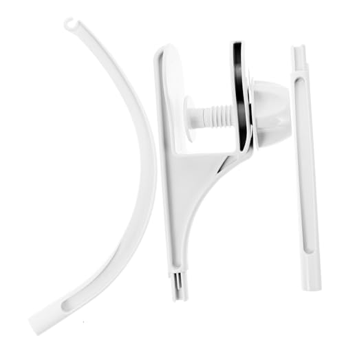 CIYODO Krippenglockenhalter Stoßstange Tour Musikmobile Hängend Kinderwagen Ladegerät Zubehör Handyhalter Rassel Telefonhalter Handy, Mobiltelefon Stand Faltbar Arm Plastik Weiß von CIYODO