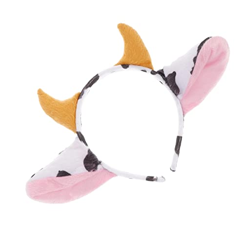 CIYODO Kuhhaarband Mit Cartoon Kuhohren Und Hörnern Perfektes Tierstirnband Für Partys Und Aufführungen Für Erwachsene CIYODO Kuhhaarband Mit Cartoon Kuhohren Und Hörnern Perfektes Tierstirnband Für Partys Und Aufführungen Für Erwachsene von CIYODO