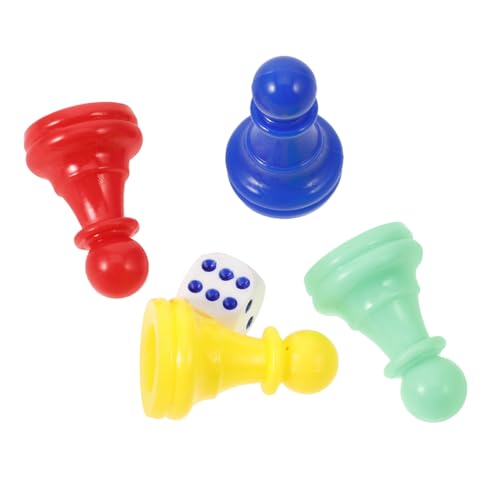 CIYODO Kunststoff Spielsteine für Brettspiele Fliegende Schachfiguren und Seitige für Familienunterhaltung Teamspiele und Gesellige Zusammenkünfte von CIYODO