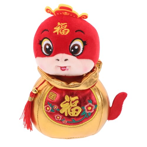 CIYODO Kuschelige Schlange Plüschfigur Süßes Schlangen Kissen für Jahr der Schlange als Dekoration zum Chinesischen Neujahr Perfektes für Familie und Freunde von CIYODO