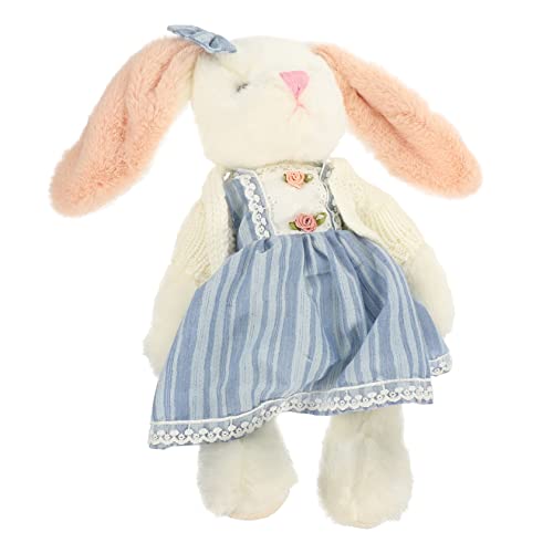CIYODO Kuscheliges Plüsch Hase Blaues Sweatshirt Kuscheltier für Jungen für Sofas und Schlafzimmer von CIYODO