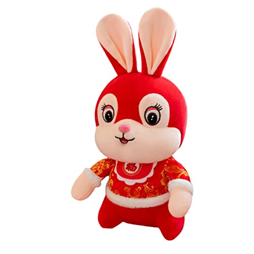 CIYODO Kuscheltier Hase Plüschfigur im Niedlichen Kaninchen Design Neujahrsgeschenk und Dekoration für Zuhause Bücherregal Sofa und Auto Festliche Anlässe CIYODO Kuscheltier Hase Plüschfigur im Niedlichen Kaninchen Design Neujahrsgeschenk und Dekoration für Zuhause Bücherregal Sofa und Auto Festliche Anlässe von CIYODO