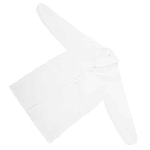CIYODO Laborkittel für Junge Peelings Mädchen Wissenschaft Und halloweenkostüme für halloween kleider für Kinderaccessoire Cosplay Laborkittel Stoff Weiß von CIYODO