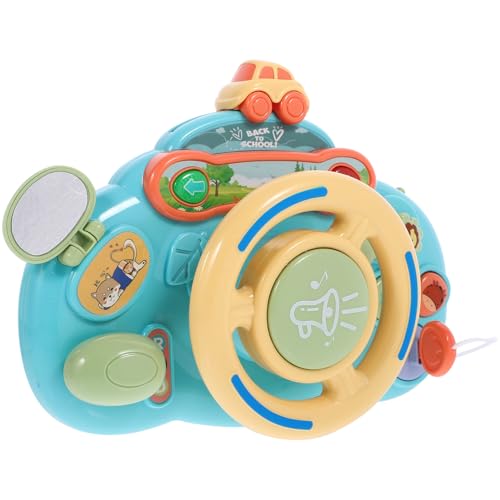 CIYODO Lenkrad Musikspielzeug Kindersimulationsspielzeug Für Auto Lenkradbezug Auto Spielzeuglenkrad Für Kleinkinder Lenkradspiel Spiellenkräder Plastik von CIYODO