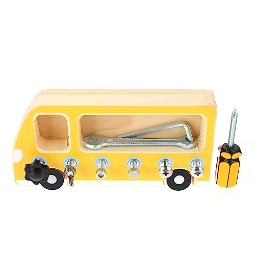 CIYODO Lernspielzeug Holz Busy Board Schrauben Muttern Montessori Feinmotorik Training Bunte Farben Motorik Sicheres Material Pädagogisches für Kleinkinder von CIYODO