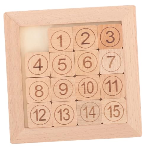 CIYODO Lernspielzeug Schiebepuzzle Aus Holz Für Kognitives Zahlenspielzeug Motorik Und Zahlenkenntnisse Für Geburtstage Und Feiertage Montessori von CIYODO
