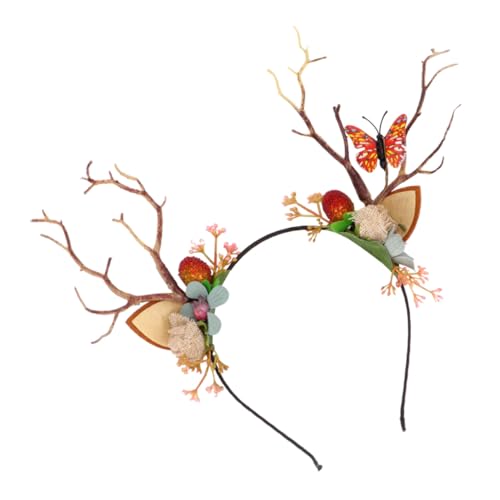 CIYODO Lovely Antler Hairband aus Umweltfreundlichem Material Bequem und Langlebig Festliche Kopfdekoration für Weihnachten Halloween und Erwachsene Geeignet für Party CIYODO Lovely Antler Hairband aus Umweltfreundlichem Material Bequem und Langlebig Festliche Kopfdekoration für Weihnachten Halloween und Erwachsene Geeignet für Party von CIYODO