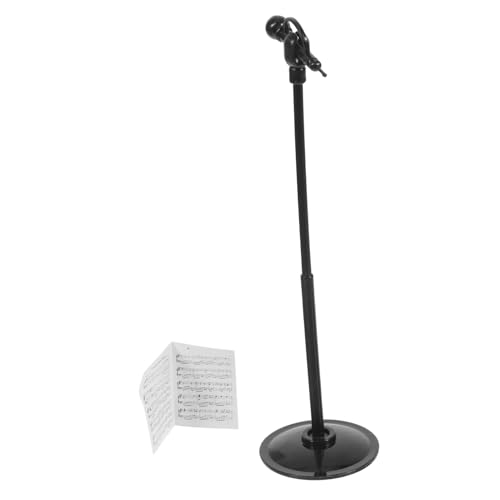 CIYODO Miniatur-mikrofon Deko Für Puppenhaus Zartes Fake-mikrofon Tisch-Accessoire Kleines Musik-Instrument Modell Schlichtes Mini-mikrofon Für Schreibtisch-Dekoration von CIYODO