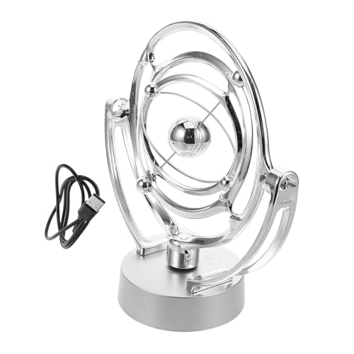 CIYODO Magnetisches Perpetual Motion Schreibtischspielzeug Rotierendes Kinetisches Physikalisches Gadget Silbernes USB Betriebenes Auto Ornament für Büro und Erwachsene CIYODO Magnetisches Perpetual Motion Schreibtischspielzeug Rotierendes Kinetisches Physikalisches Gadget Silbernes USB Betriebenes Auto Ornament für Büro und Erwachsene von CIYODO