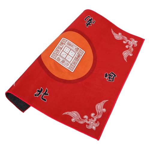 CIYODO Quadratische Stoff-tischmatte Für Mahjong-Spiele rutschfeste Spieltischabdeckung Geräuscharm Und Stabil Für Spieleabende von CIYODO
