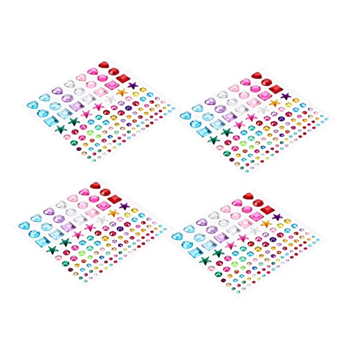 CIYODO Make Edelstein Aufkleber Kinder Bunt Körper Edelsteinaufkleber Juwelen Sticker Dekorative Tragbare Sternesteine up Selbstklebende Juwelenaufkleber Bögen für Handwerk von CIYODO