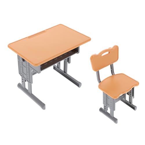 CIYODO Maßstab Leichter Kunststoff Detailreiche Tisch und Stuhl für Puppenhaus Fördert Kreativität und Rollenspiel Platzsparend für Kinderzimmer und Reisespaß von CIYODO