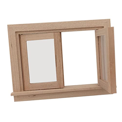 CIYODO Maßstab Niedliches Miniatur Fenster für Puppenhaus Möbel Dekoratives Zubehör für Puppenhaus Bastelsets und Mini Haus Dekoration CIYODO Maßstab Niedliches Miniatur Fenster für Puppenhaus Möbel Dekoratives Zubehör für Puppenhaus Bastelsets und Mini Haus Dekoration von CIYODO