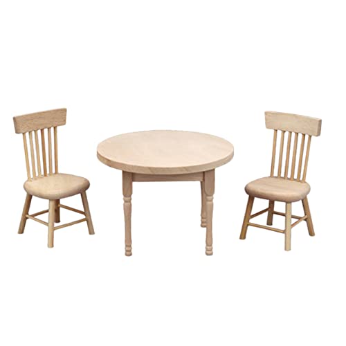 CIYODO Maßstab Teiliges Küchen Set mit Mini Tisch und Stühlen Glatte Oberfläche für Puppen Fördert Kreativität und Spielspaß von CIYODO