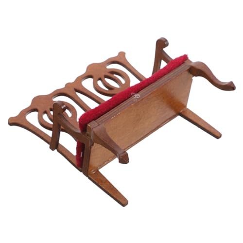 CIYODO Maßstab Vintage Puppenhaus Möbel Stuhl für Wohnzimmer Puppenhaus Zubehör Kompakte Miniatur Europäisches Design von CIYODO