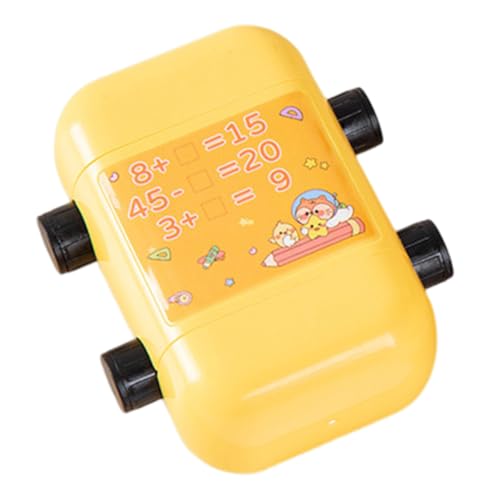 CIYODO Mathe Stempel Verschleißfester Kompakter Zahlen Roller mit Selbstfärbender Tinte für Addition und Subtraktion Lernstempel für Grundschüler und Schüler Zubehör von CIYODO