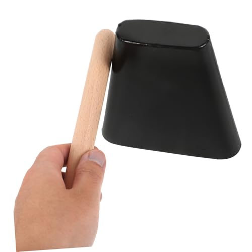 CIYODO Metal Cowbell Percussion Instrument Kleine Metall Kuhglocke mit Schlägel Leicht Tragbar für Schlagzeugset und Musikperformance Anfänger Geeignet von CIYODO