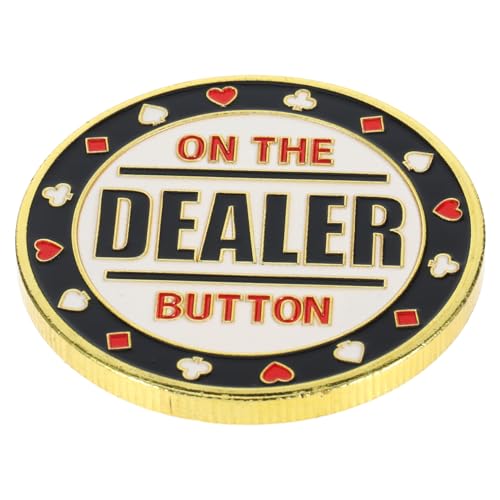 CIYODO Metall Poker Button Dealer Button Party Festival Spiel Runde Poker Game Dealer Button von CIYODO