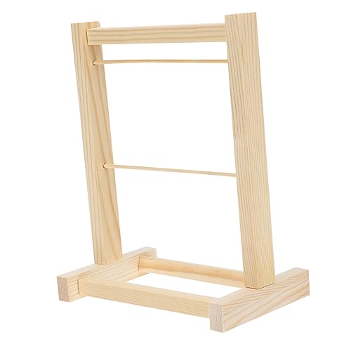 CIYODO Mini Holz Kleiderständer Für Puppen Schicht Puppen Ankleide Rack Zur Organisation Von Puppenbekleidung Ideales Puppenzubehör Für Kreative Spielstunden von CIYODO