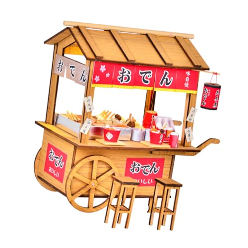 CIYODO Mini Holz Puppenhaus Zubehör Kanto Oden Verkaufswagen Retro Modell Handgefertigt Leicht und Kompakt für DIY Miniatur Haus Dekoration und Modellbau Fans CIYODO Mini Holz Puppenhaus Zubehör Kanto Oden Verkaufswagen Retro Modell Handgefertigt Leicht und Kompakt für DIY Miniatur Haus Dekoration und Modellbau Fans von CIYODO