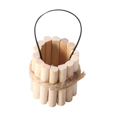 CIYODO Mini Holz Wasser Eimer Puppenhaus Dekoration Langlebiges Leichtes Modell für Miniaturhäuser Mikro Landschaften Geeignet als Gartenmöbel Deko und CIYODO Mini Holz Wasser Eimer Puppenhaus Dekoration Langlebiges Leichtes Modell für Miniaturhäuser Mikro Landschaften Geeignet als Gartenmöbel Deko und von CIYODO