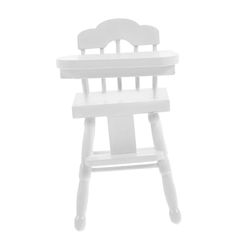 CIYODO Mini Möbel Holzpuppe Highchair Desktop Miniaturstuhl Simulation Kleiner Hochstuhlfahrer von CIYODO