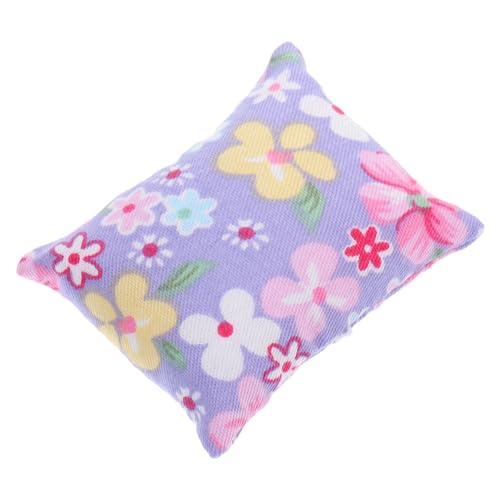 CIYODO Mini Möbelkissen Miniatur -simuliertes Sofa -Kissen Miniatur-Puppenhauszubehör Simulationshausspielzeug Puppenhauskissen Kissen für Puppenhäuser Kissen-Modell Miniaturkissen Stoff von CIYODO