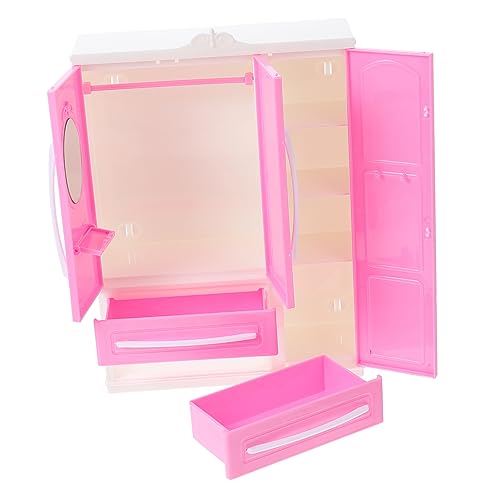 CIYODO Mini Puppenhaus Möbel Puppenschrank Kompakter Leichter Mini Doll Wardrobe Kleiderschrank für Kreative Umweltfreundlich und Tragbar für DIY und Puppenhausdekoration CIYODO Mini Puppenhaus Möbel Puppenschrank Kompakter Leichter Mini Doll Wardrobe Kleiderschrank für Kreative Umweltfreundlich und Tragbar für DIY und Puppenhausdekoration von CIYODO