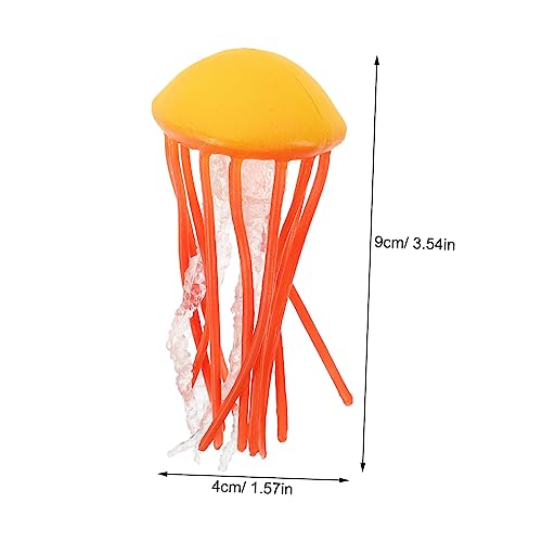 CIYODO Mini Realistische Quallen Modell Aquarium Dekoration Kreatur Bastelkunst Stabiles Material Lebensechte Meeresbewohner Deko für Fischbecken Kinderzimmer und Garten Geeignet von CIYODO