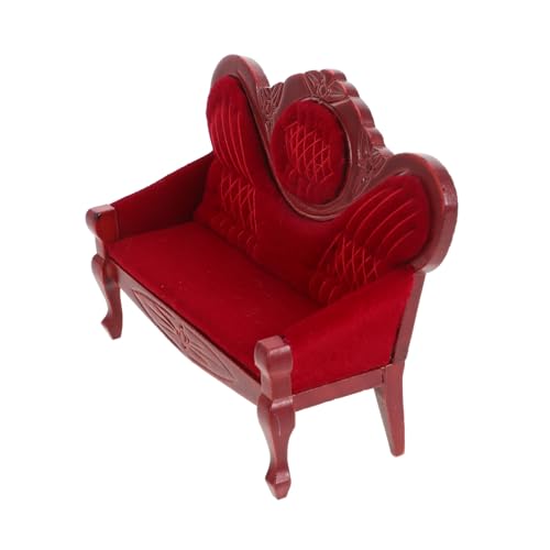 CIYODO 112 Puppenhaus Miniaturmöbel - Viktorianisches Bank- Und Couch-Set Miniatur-Accessoire Aus Holz von CIYODO