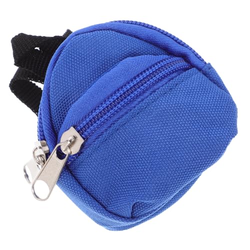 CIYODO Mini-schultaschenmodell Kleiner Rucksack Kinderspielzeug Rucksacktasche Für Simulationspuppen Mini-puppenhaus-Rucksack Kleiner Puppenrucksack Mikroszenenverzierung Stoff Blue von CIYODO