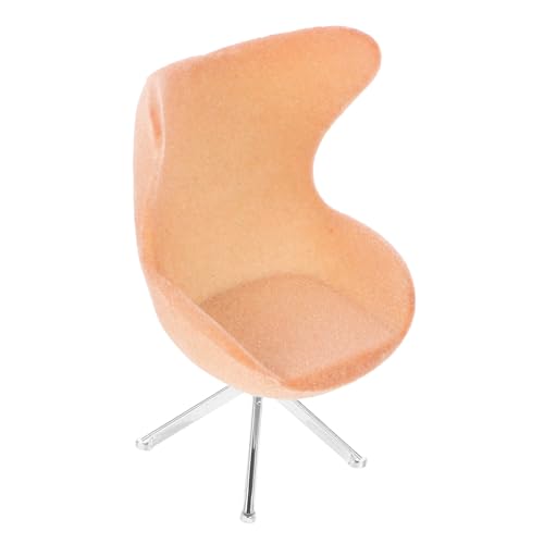 CIYODO Mini -simuliertes Flockensofa High Rückenstuhl Miniaturstuhl Puppenstubenmöbel Puppenhausmöbel Mini-Stuhl-Modell Miniaturpuppenhaus Miniaturmöbel Puppenhausstuhl Beflockung von CIYODO