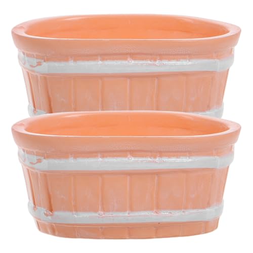 CIYODO Miniatur-badewannen-Set Für Puppenhäuser 2-teilig Spielzeug-badewanne Für Babyzimmer Mini-badezimmerdekor Für Rollenspiele Und Landschaftsgestaltung von CIYODO