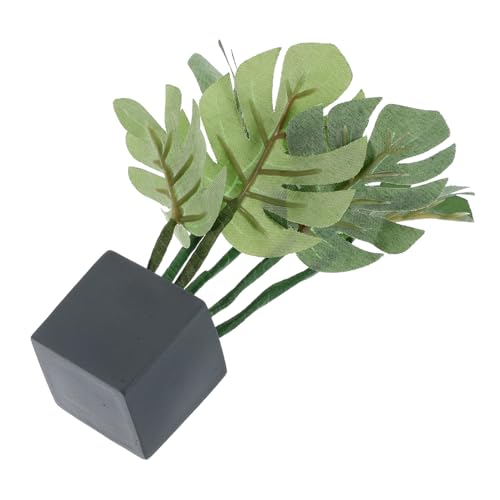 CIYODO Kunstpflanze Bonsai Miniatur Bonsai Pflanze Realistische Kunstpflanze Für Puppenhaus Dekoration Potted Plant Ornament Für Kreative Raumgestaltung Ideal Für Sammler Und Liebhaber von CIYODO