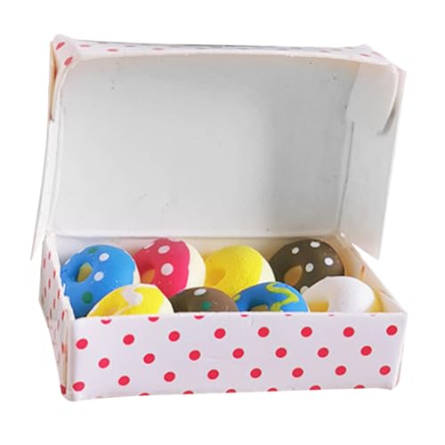 CIYODO Miniatur Donut Figuren Realistische Harz Dekoration DIY Handyhüllen Charms Süße Kleine Mini Donuts für Puppenhaus Geburtstagsgeschenk von CIYODO