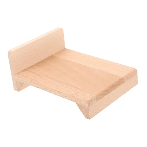 CIYODO Miniatur Doppelbett Puppenhaus Möbel Detailgetreues Mini Schlafzimmer Zubehör für Mädchen Leichtes Miniaturbett für Puppenhaus Dekoration und Bastelmodelle CIYODO Miniatur Doppelbett Puppenhaus Möbel Detailgetreues Mini Schlafzimmer Zubehör für Mädchen Leichtes Miniaturbett für Puppenhaus Dekoration und Bastelmodelle von CIYODO