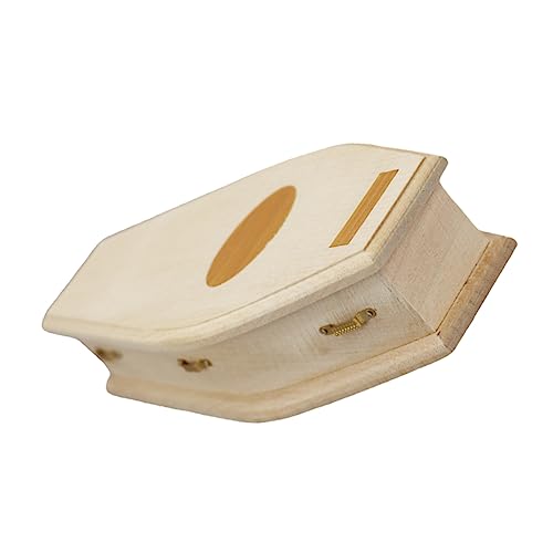 CIYODO Miniatur Holz Kleinpet Koffer Unvollendete Deko für Halloween und Puppenhaus DIY Möbelmodell für Kreative Bastelprojekte für Grabstätten und Gothic Designs CIYODO Miniatur Holz Kleinpet Koffer Unvollendete Deko für Halloween und Puppenhaus DIY Möbelmodell für Kreative Bastelprojekte für Grabstätten und Gothic Designs von CIYODO